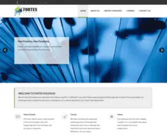 Fortesholdings.com(Fortes Holdings) Screenshot