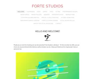 Fortestudios.biz(Performing Arts School) Screenshot