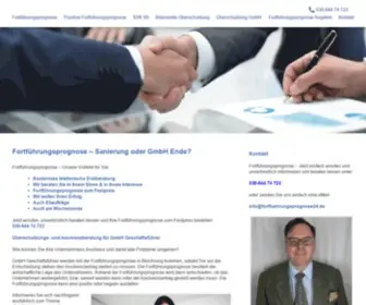 Fortfuehrungsprognose24.de(Fortführungsprognose bei GmbH Insolvenzgefahr ✅ Kostenlose Erstberatung) Screenshot