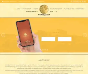 Fortgobindgarh.com(Fort Gobindgarh) Screenshot