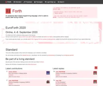 Forth-Standard.org(Forth) Screenshot