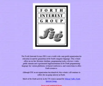 Forth.org(Forth Interest Group) Screenshot