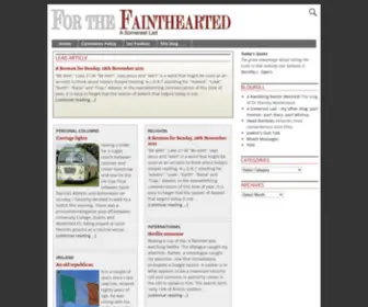 Forthefainthearted.com(For the fainthearted) Screenshot