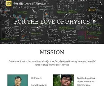 Fortheloveofphysics.com(For the Love of Physics) Screenshot