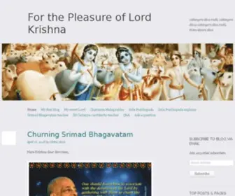 Forthepleasureoflordkrishna.com(Korite mui kato shakti dhori) Screenshot