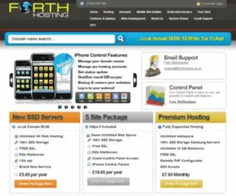 Forthhosting.co.uk(Forth Hosting UK) Screenshot