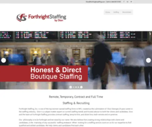 Forthrightstaffing.com(Employment Agencies NYC) Screenshot