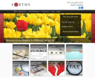 Forthsonline.co.uk(Forensic Accounting Services From Forths Forensic Accountants) Screenshot