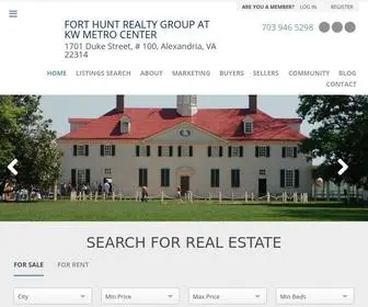 Forthuntrealtygroup.com(Fort Hunt Realty Group at KW Metro Center) Screenshot