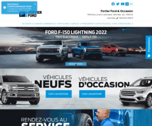 Fortierauto.com(Concessionnaire Ford à Montréal (Anjou)) Screenshot