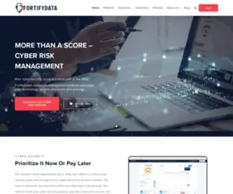 Fortifydata.com(Next-Gen Cybersecurity Risk Management Platform) Screenshot