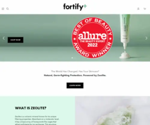 Fortifyskincare.com(Fortify Skincare) Screenshot