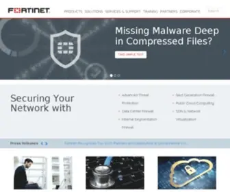 Fortinet-US.com(Network Security) Screenshot