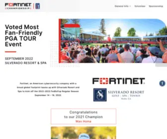 Fortinetchampionship.com(Napa Golf Tournament) Screenshot