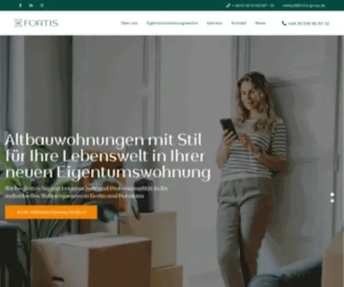 Fortis-Group.de(Altbauwohnung in Berlin kaufen) Screenshot