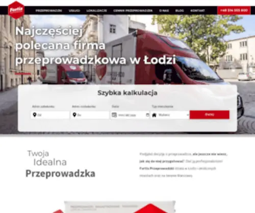Fortis-Przeprowadzki.pl(Przeprowadzki Łódź) Screenshot