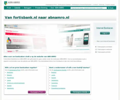 Fortisbank.nl(Fortisbank) Screenshot