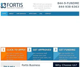 Fortisbusinessfunding.com(Restaurant Loans Farmington Hills MI) Screenshot