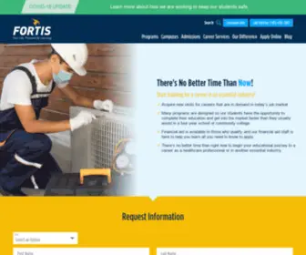 Fortis.edu(Career Programs at our Colleges & Institutes) Screenshot