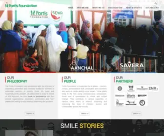 Fortisfoundation.in(Fortis Corporate Social Responsibility) Screenshot