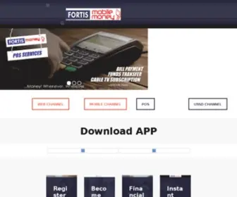 Fortismobilemoney.com(Whenever, Wherever) Screenshot