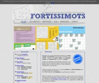 Fortissimots.com(Mots fléchés et jeux de lettres à imprimer gratuitement) Screenshot