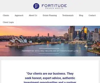 Fortitudepw.com.au(Partnering with you to live an extraordinary life) Screenshot