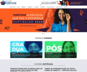 Fortium.com.br(Portal Fortium) Screenshot