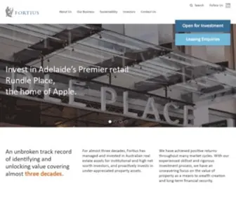 Fortius.com.au(Property Funds & Investment Management Sydney) Screenshot