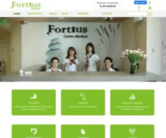 Fortiusmedical.ro(Servicii medicale de elita pentru tratamente fara operatie) Screenshot