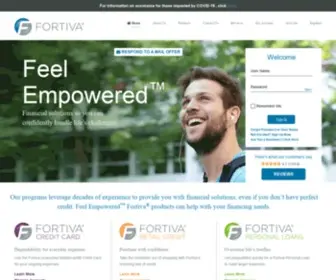 Fortivafinancial.com(Fortiva Financial) Screenshot