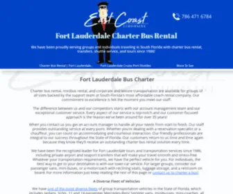 Fortlauderdalecharterbusrental.com(Charter Bus Rental) Screenshot