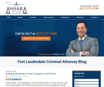 Fortlauderdalecriminalattorneyblog.com(Published by Fort Lauderdale) Screenshot