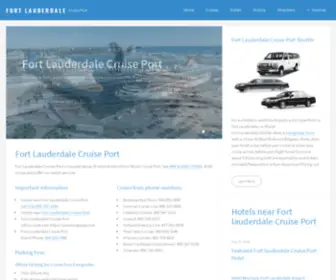 Fortlauderdalecruiseport.com(Fort Lauderdale Cruise Port) Screenshot