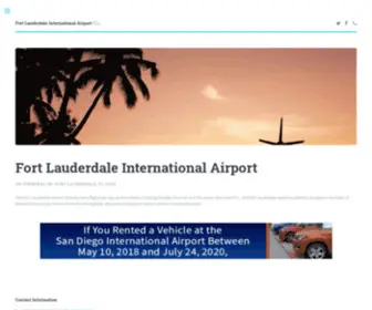 Fortlauderdaleinternationalairport.com(Fort Lauderdale Airport) Screenshot