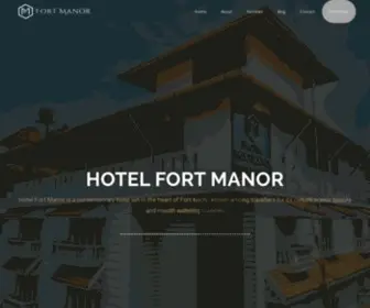 Fortmanor.com(Hotel Fort Manor) Screenshot