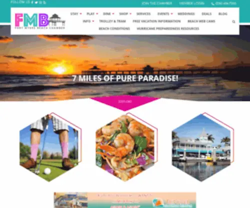 Fortmyersbeachchamber.org(Fort Myers Beach Chamber of Commerce) Screenshot