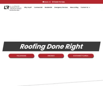 Fortmyersroofingcompany.com(Lloyd Roofing consistently) Screenshot