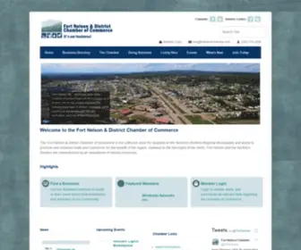 Fortnelsonchamber.com(Fort Nelson & District Chamber of Commerce) Screenshot