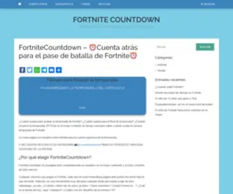Fortnitecountdown.com(¿CUÁNDO acaba la TEMPORADA de FORTNITE) Screenshot