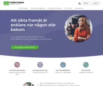 Fortnox.se(Sverigeledande på webbaserad bokföring och fakturering) Screenshot