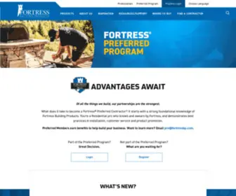 Fortresspreferred.com(Become a Fortress Preferred Contractor) Screenshot