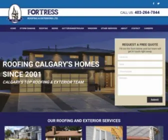 Fortressroofing.ca(Fortress Roofing & Exteriors) Screenshot