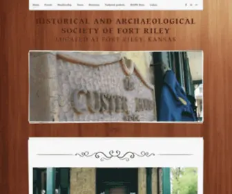 Fortrileyhistoricalsociety.org(Historical and Archaeological Society of Fort Riley) Screenshot