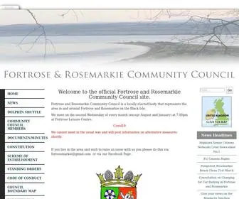 Fortrosemarkie.org(Fortrose and Rosemarkie Community Council) Screenshot