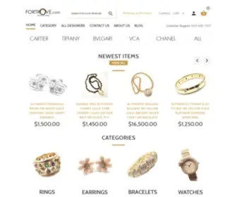 Fortrove.com(Authentic Designer Jewelry) Screenshot