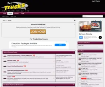 Fortrucksonly.com(For Trucks Only Forum) Screenshot
