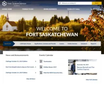 Fortsask.ca(City of Fort Saskatchewan) Screenshot