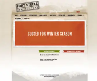 Fortsteele.ca(Fort Steele Heritage Town) Screenshot