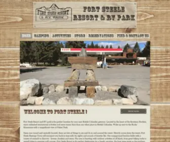 Fortsteele.com(Fort Steele Resort & RV Park) Screenshot